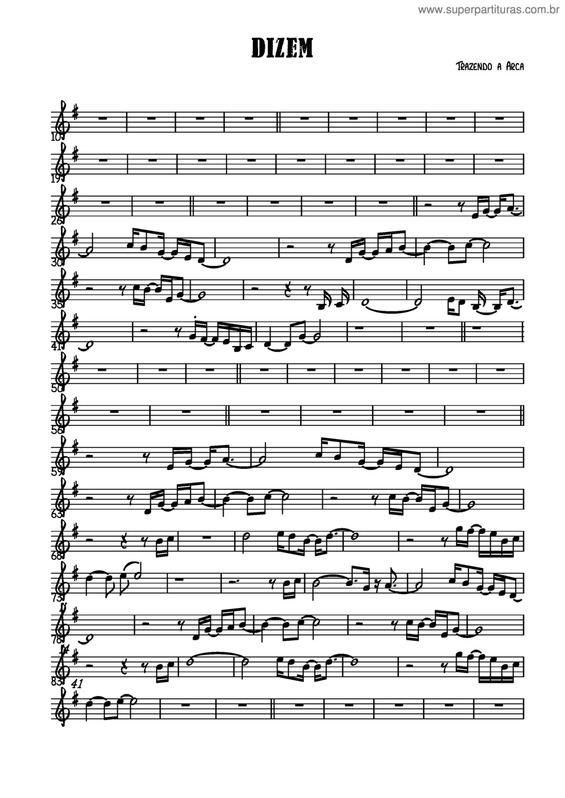 Partitura da música Dizem v.3