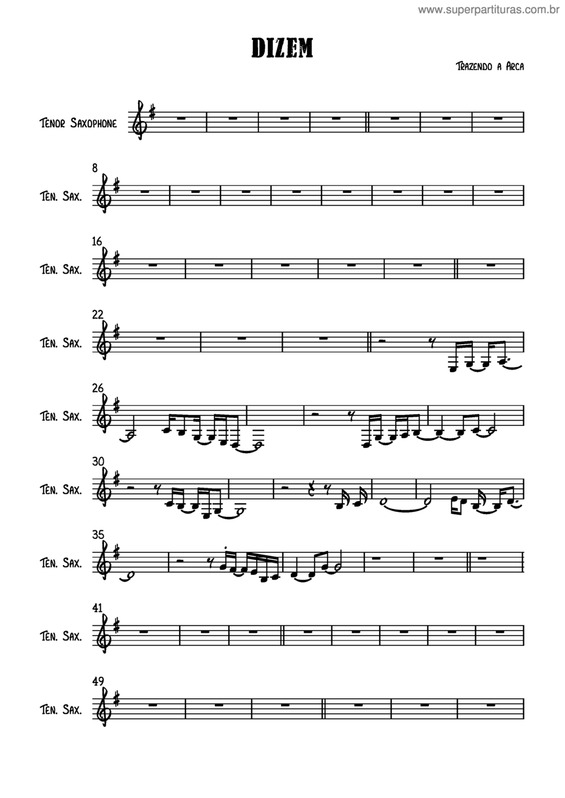 Partitura da música Dizem v.7