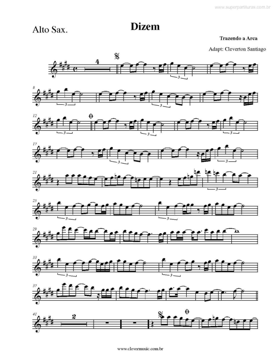 Partitura da música Dizem