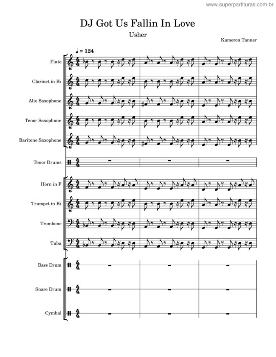 Partitura da música Dj Got Us Fallin In Love – Usher Dj Got Us Fallin In Love