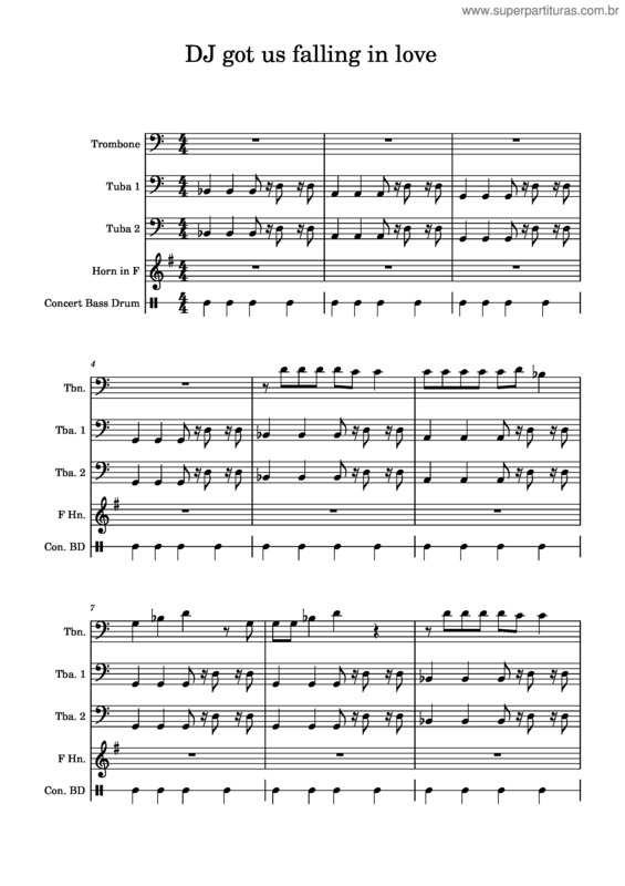 Partitura da música Dj Got Us Fallin In Love – Usher Dj Got Us Falling In Love
