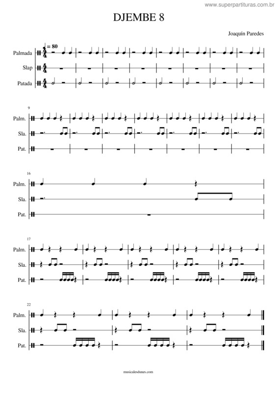 Partitura da música Djembe 8.Mscx