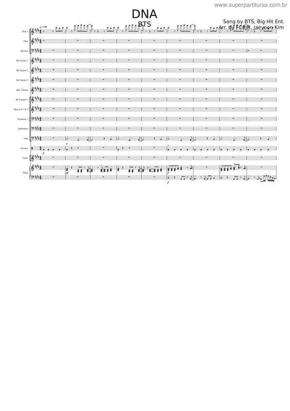 Partitura da música Dna – Bts v.5