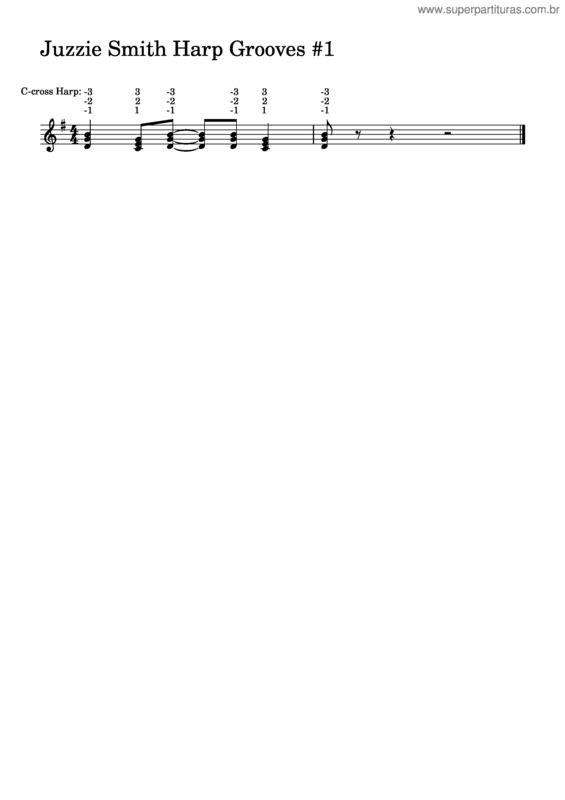 Partitura da música Dna Juzzie Smith Harp Grooves First