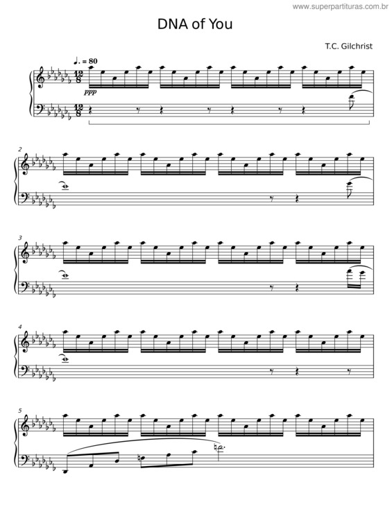 Partitura da música Dna Of You