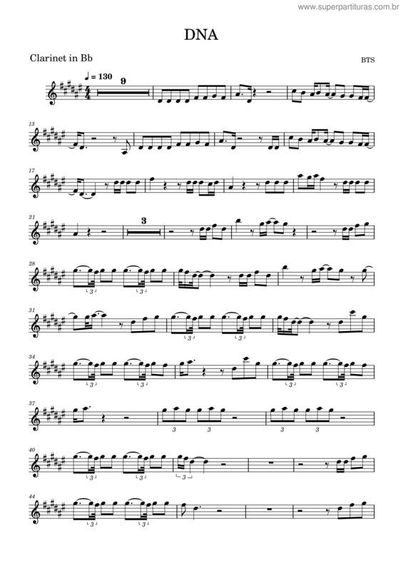 Partitura da música Dna v.4
