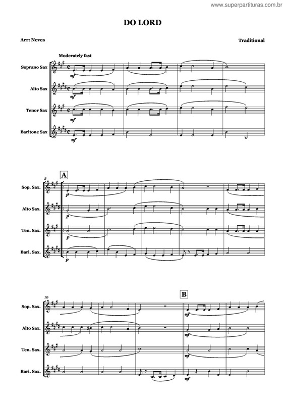 Partitura da música Do Lord v.2