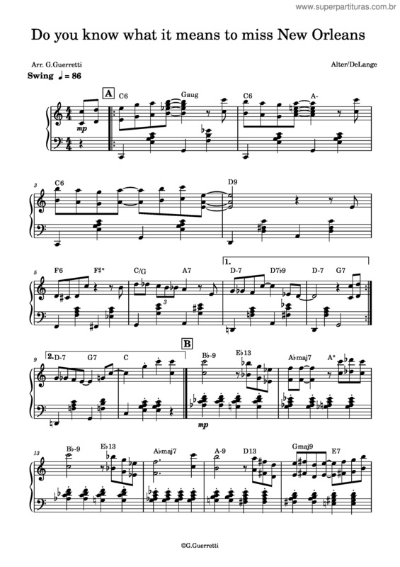 Partitura da música Do You Know What I Means ...  – Lange Jr., Samuel De
