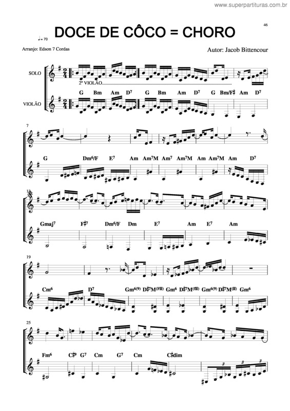 Partitura da música Doce De Coco v.9