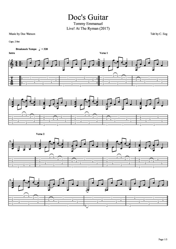 Partitura da música Docs Guitar