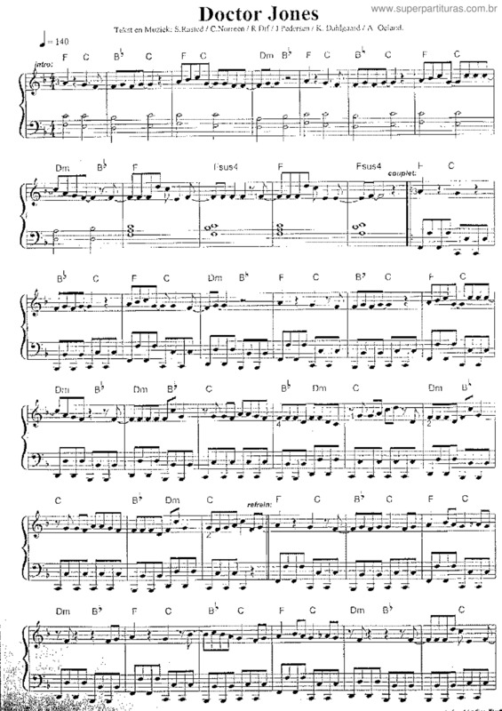 Partitura da música Doctor Jones