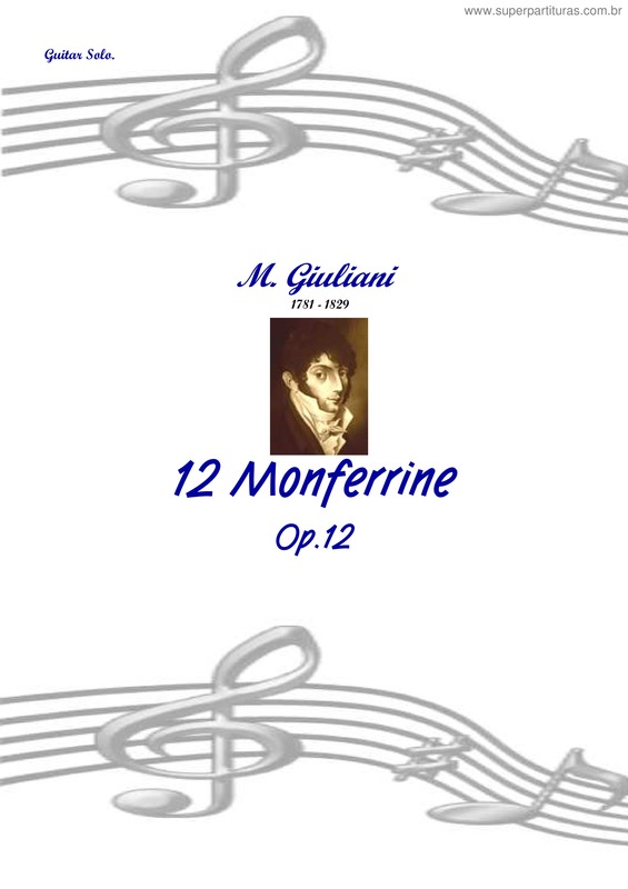 Partitura da música Dodici Monferrine v.2