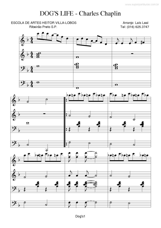 Partitura da música Dogs Life