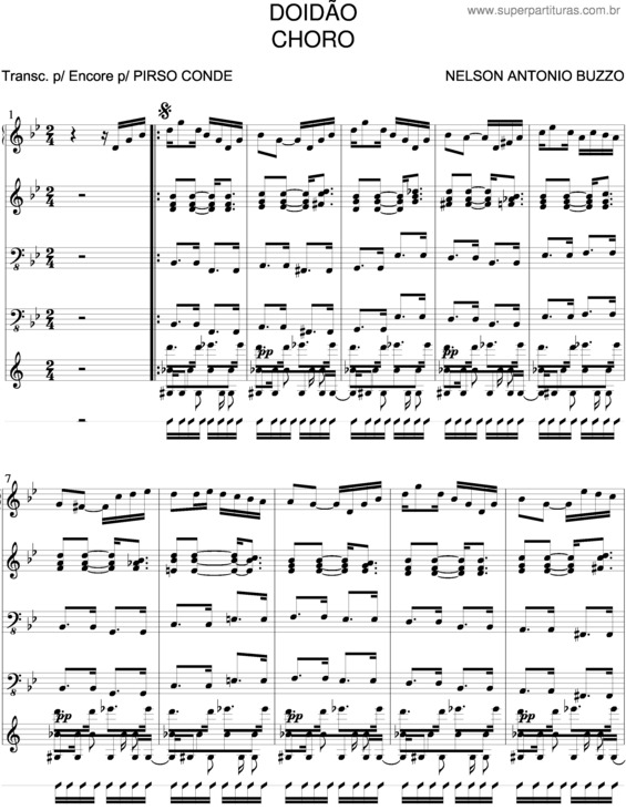 Partitura da música Doidão v.2