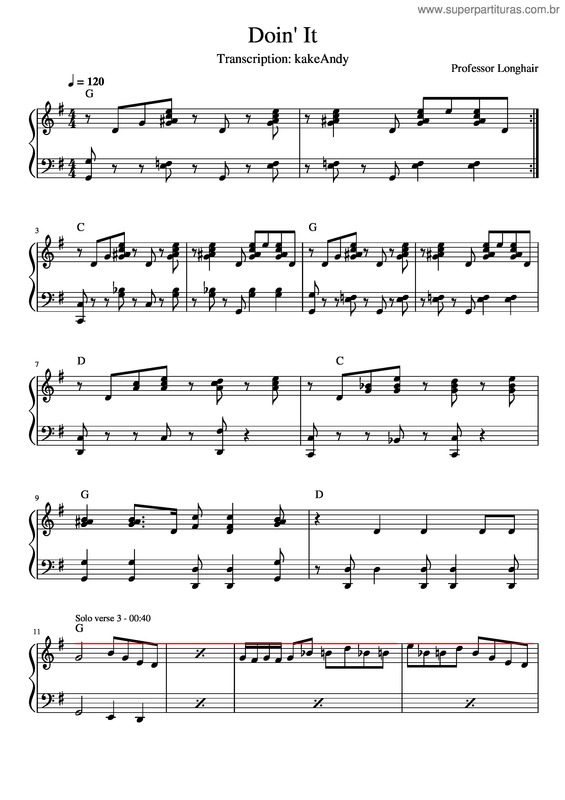 Partitura da música Doin_It