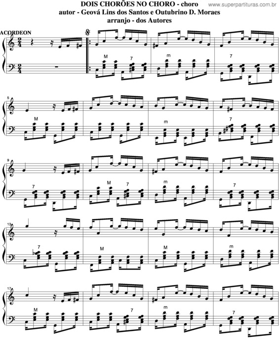 Partitura da música Dois Chorões No Choro v.5