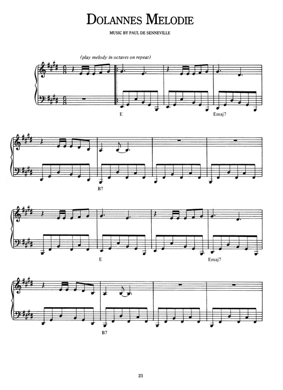 Partitura da música Dolannes Melodie v.2