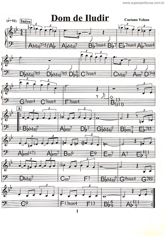 Partitura da música Dom De Iludir v.7