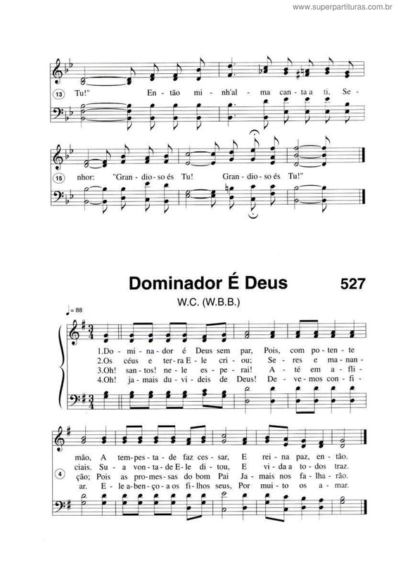 Partitura da música Dominador É Deus