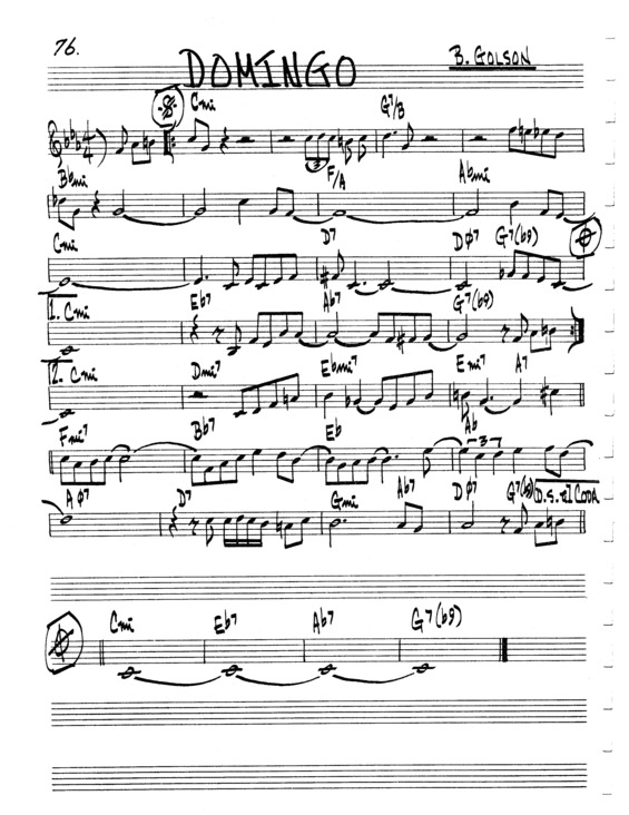 Partitura da música Domingo v.3