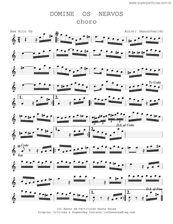 Partitura da música Dominie Os Nervos