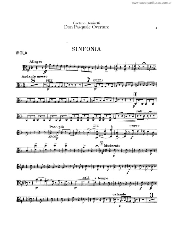 Partitura da música Don Pasquale v.2
