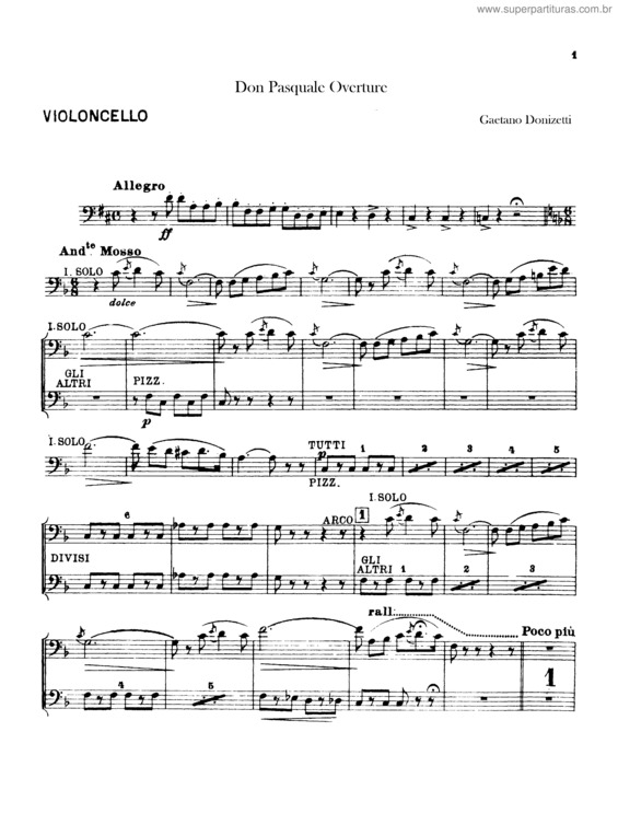 Partitura da música Don Pasquale v.3