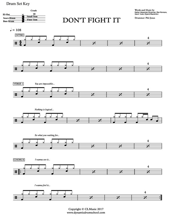 Partitura da música Don´t Fight It