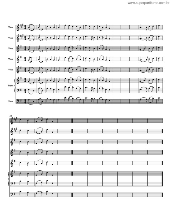 Partitura da música Dona Nobis _ Marianne