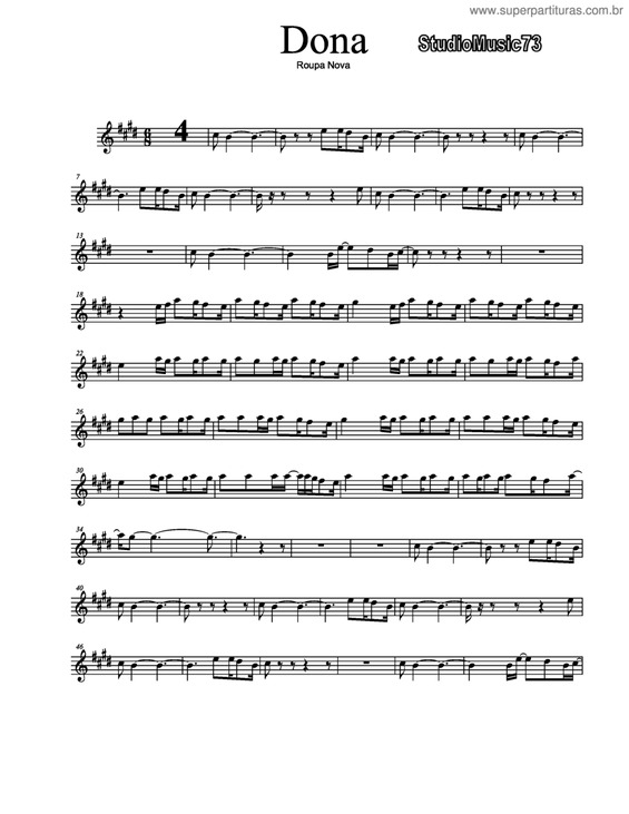 Partitura da música Dona v.2