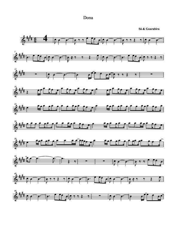 Partitura da música Dona v.3