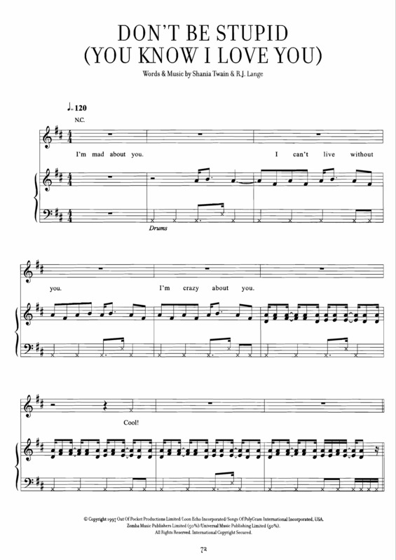 Partitura da música Dont Be Stupid (You Know I Love You)