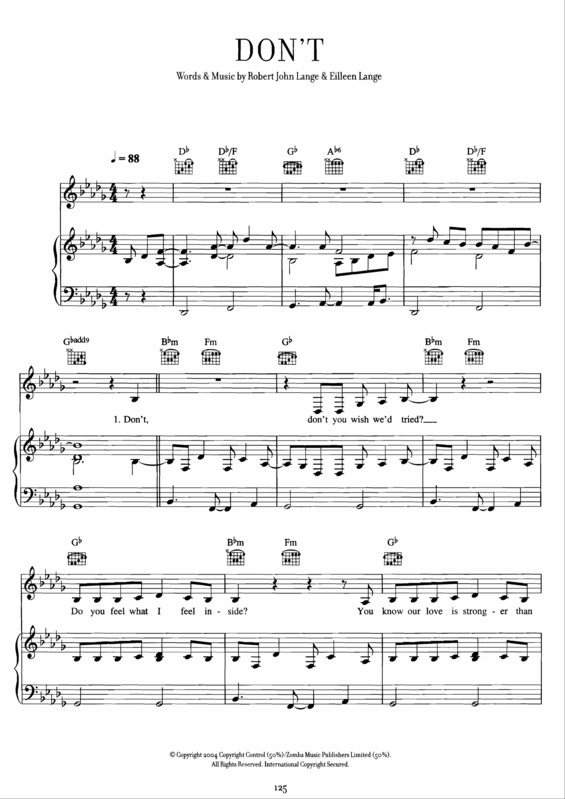 Partitura da música Dont v.2