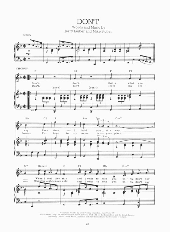 Partitura da música Dont