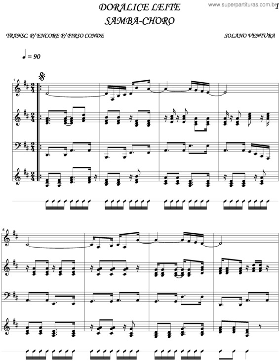 Partitura da música Doralice Leite v.3