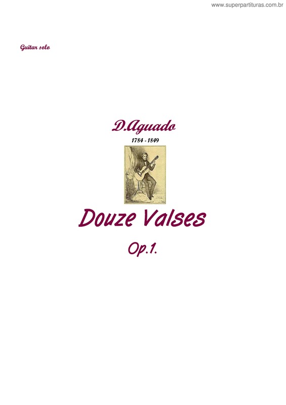 Partitura da música Douze Valses v.2
