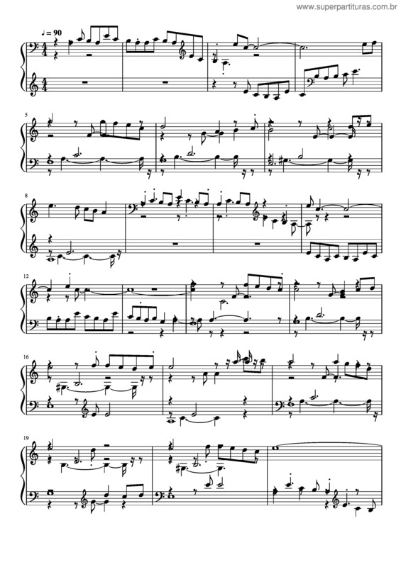 Partitura da música Drama Piano Original Music By Kader Composer