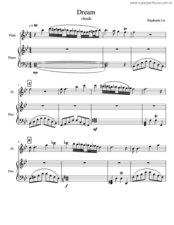 Partitura da música Dream v.3