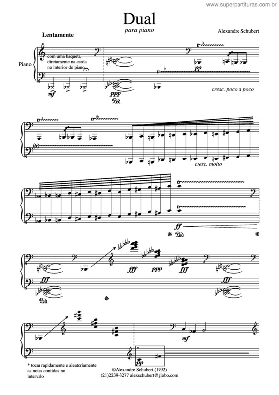 Partitura da música Dual