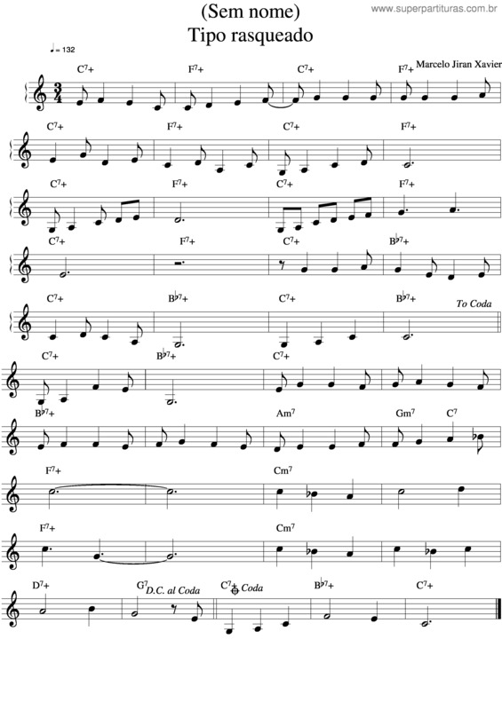 Partitura da música Duas Fontes