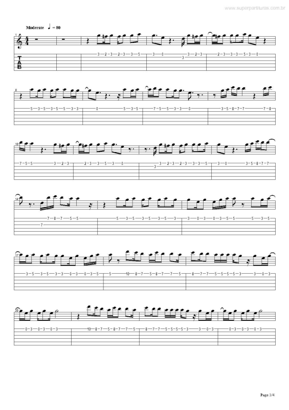 Partitura da música Duas Metades v.4