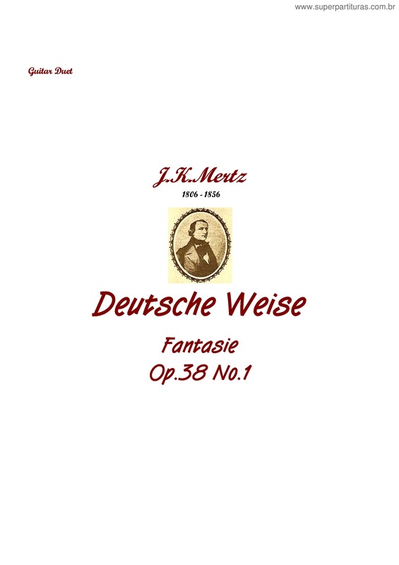 Partitura da música Duetsche Weise