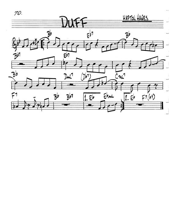 Partitura da música Duff v.4