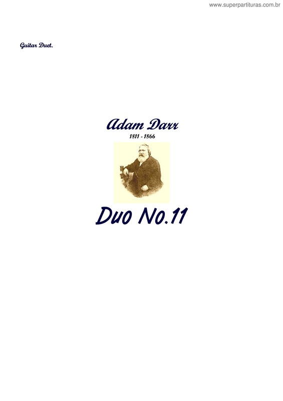 Partitura da música Duo No. 11