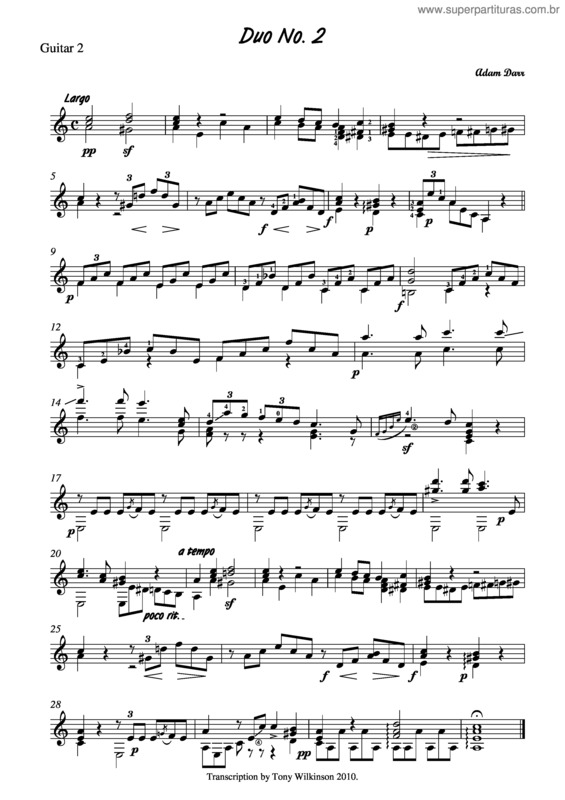 Partitura da música Duo No.2 v.3