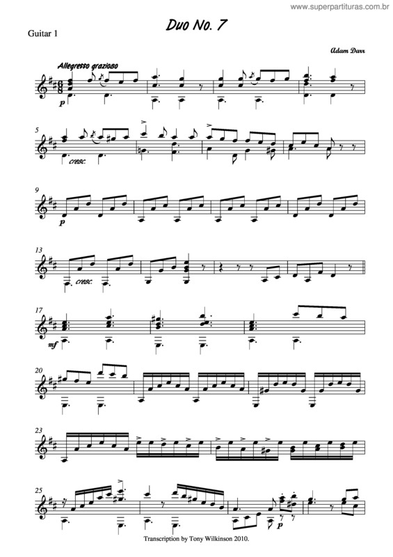 Partitura da música Duo No.7 v.2