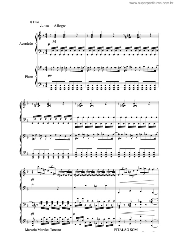 Partitura da música Duo v.2