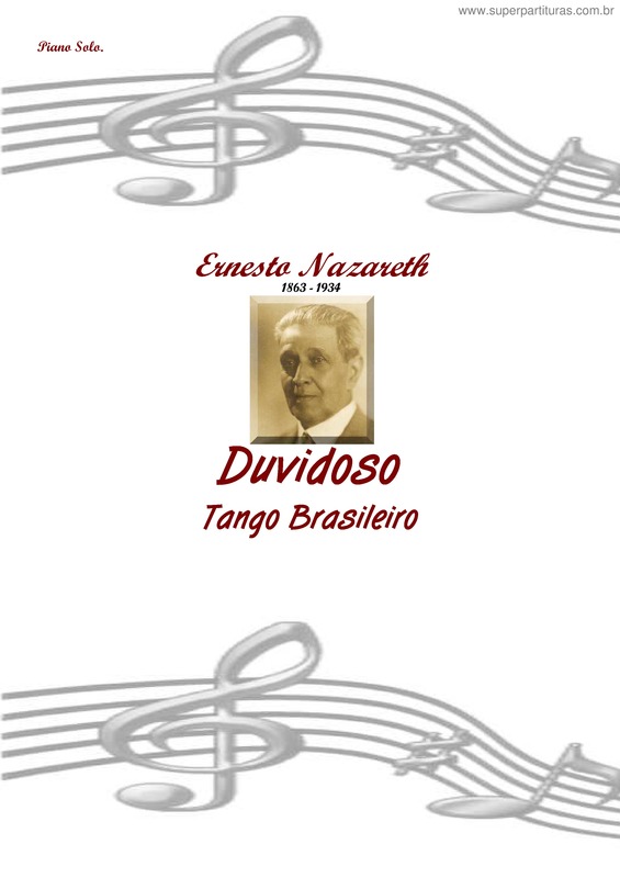 Partitura da música Duvidoso v.2