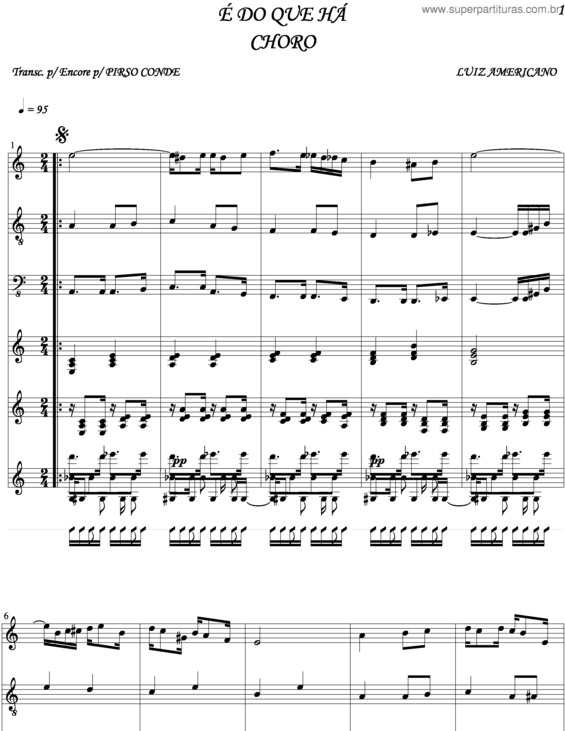 Partitura da música É Do Que Há v.4