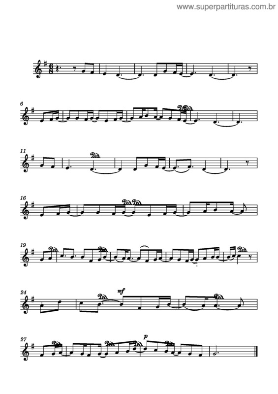 Partitura da música É O Teu Povo v.2
